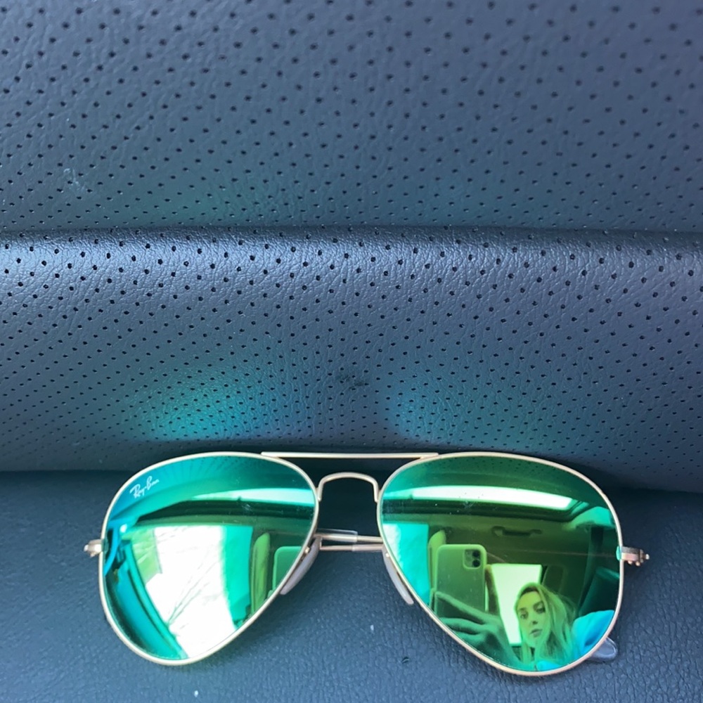 Raybans (green and gold)